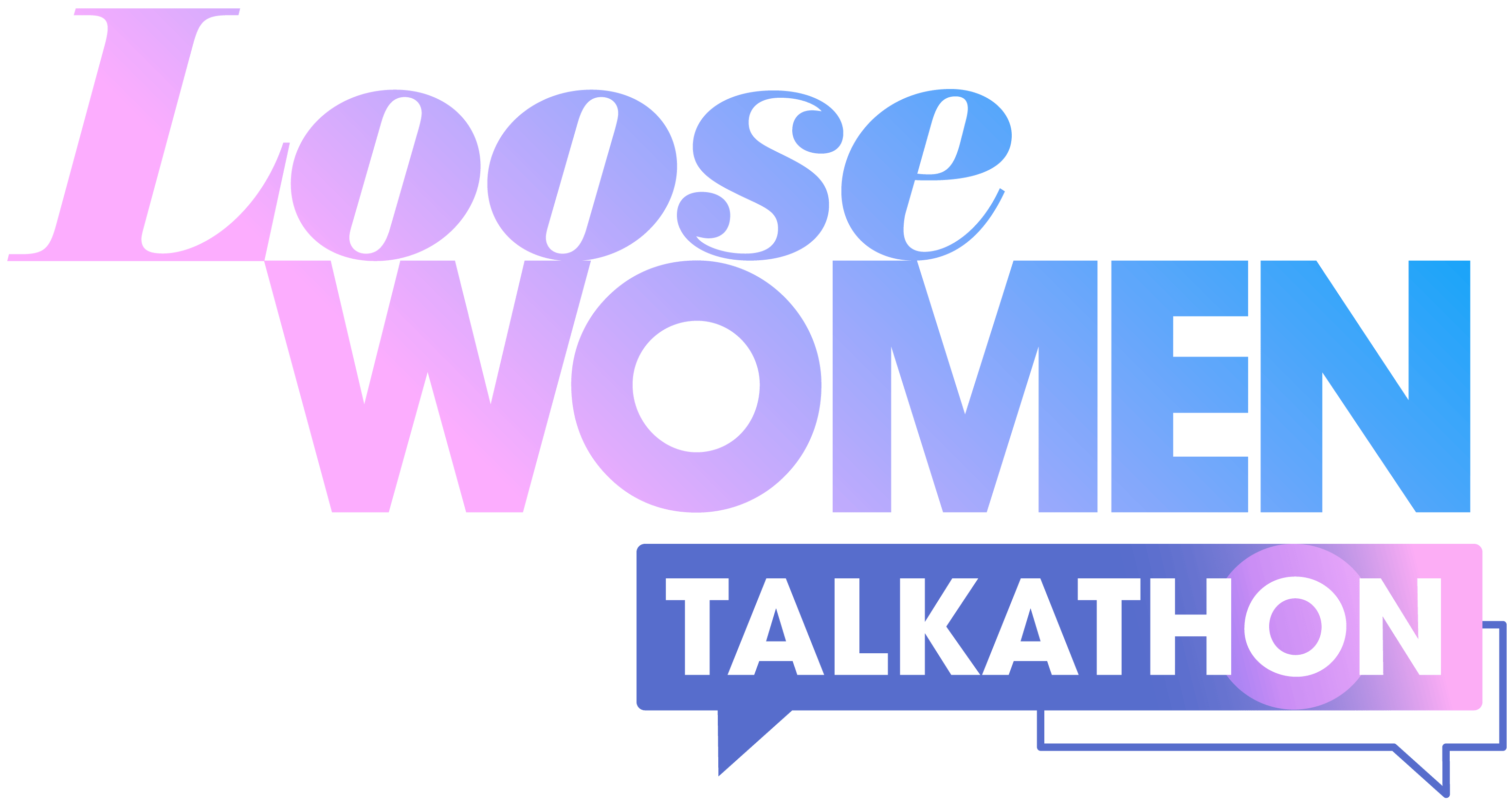 A graphic containing the words 'Loose Women Talkathon' alongside the Britain Get Talking logo.