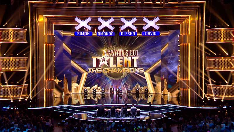 A view of the stage on the Britain's Got Talent The Champions show